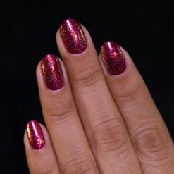 Ball Drop -HOLO Nails Shop Ball Drop over Ruby M1